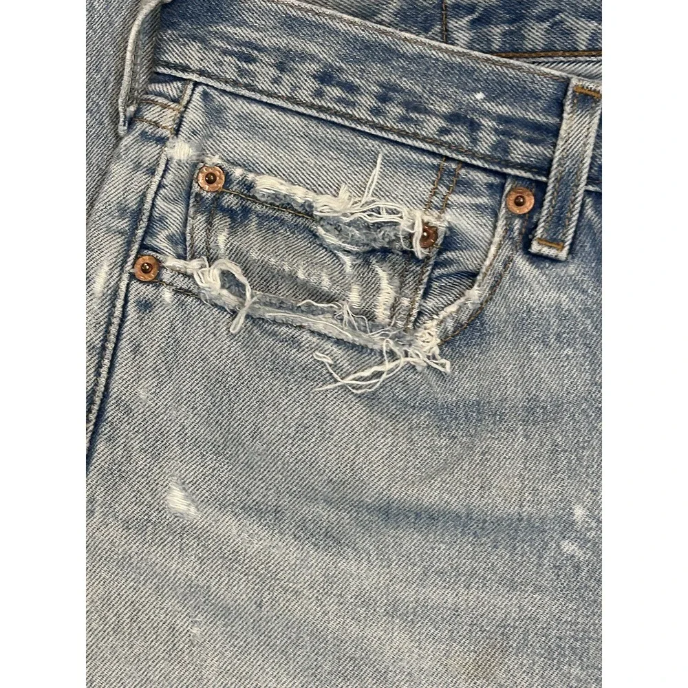 Vintage Levi's 501 Jeans Mens 38x33 Original Fit Button Fly Blue Denim 90s